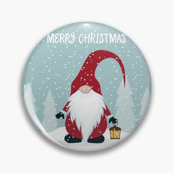 Item preview, Gnome Santa Claus Holding Christmas Lantern designed and sold by SoccaTamam.