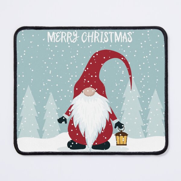 Item preview, Gnome Santa Claus Holding Christmas Lantern designed and sold by SoccaTamam.