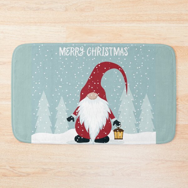 Item preview, Gnome Santa Claus Holding Christmas Lantern designed and sold by SoccaTamam.