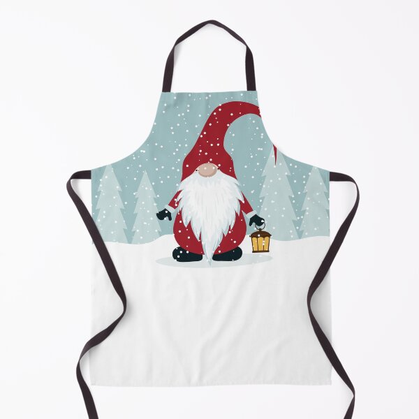 Item preview, Gnome Santa Claus Holding Christmas Lantern designed and sold by SoccaTamam.