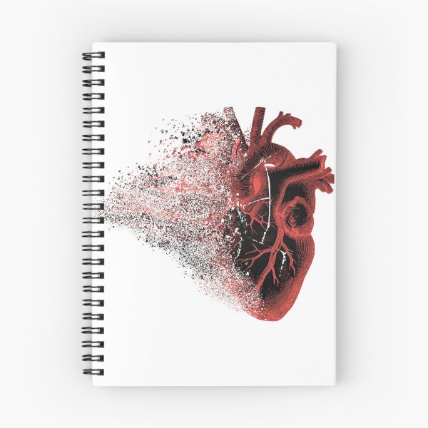 Aperçu de l'œuvre Coeur brisé en désintégration créée et vendue par Bold Bear.