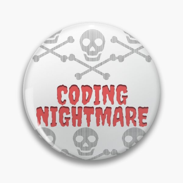 Item preview, Coding nightmare - skull and word art designed and sold by Kinkalow.