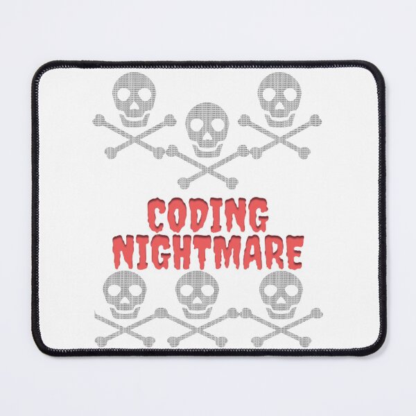 Item preview, Coding nightmare - skull and word art designed and sold by Kinkalow.