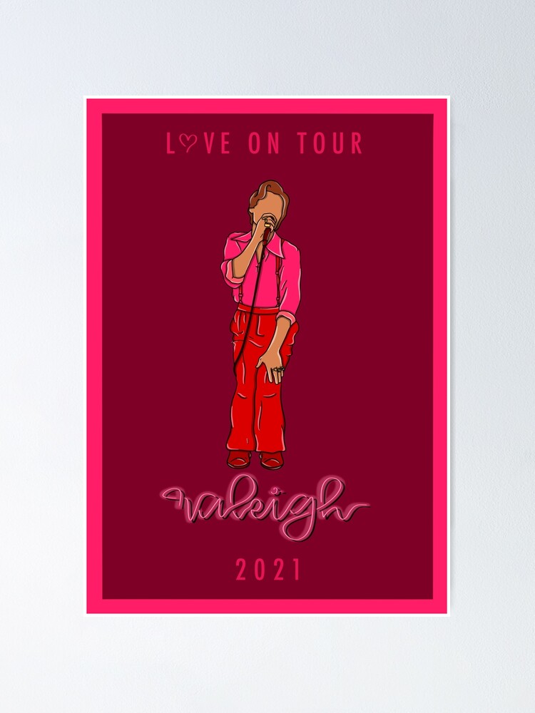 Harry Styles Vintage Fine Line Love on Tour Poster Print