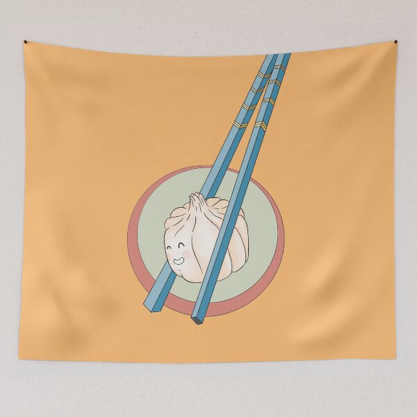 Item preview, Kawaii Dumpling with Chopsticks designed and sold by bubblyshades.