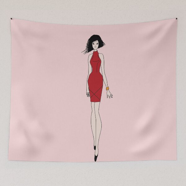 Item preview, The lady in red designed and sold by PeachyLitchi.