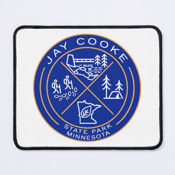 Artikelvorschau, Jay Cooke State Park Heraldisches Logo Blau entworfen und verkauft von VanyaKar.