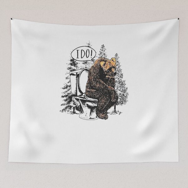 Item preview, Bear I do Toilet go out side camping designed and sold by CherylNolen.