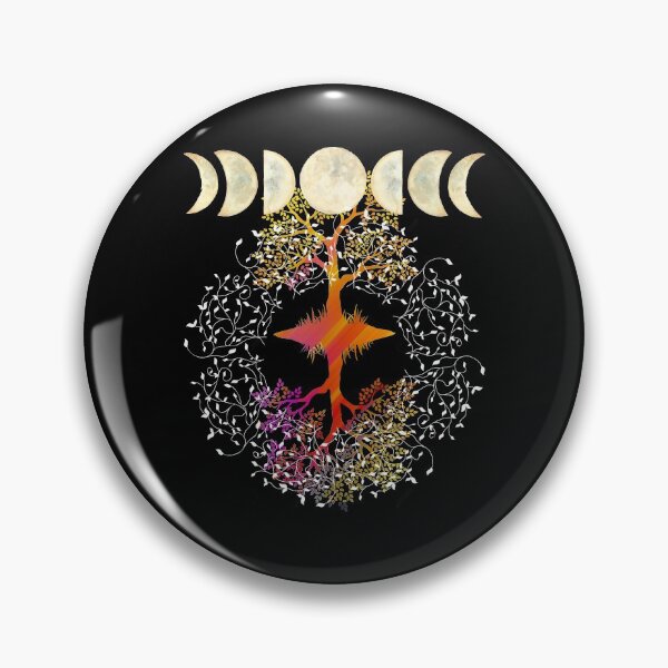 Item preview, Phases of the Moon Retro 60's 70's Vibe Tree of Life designed and sold by Independence arrival.