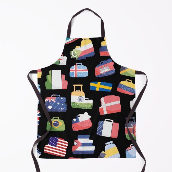 Item preview, Vacation Destination Luggage Flags Black designed and sold by ckylin.