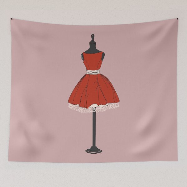 Item preview, Red dress mannequin designed and sold by PeachyLitchi.