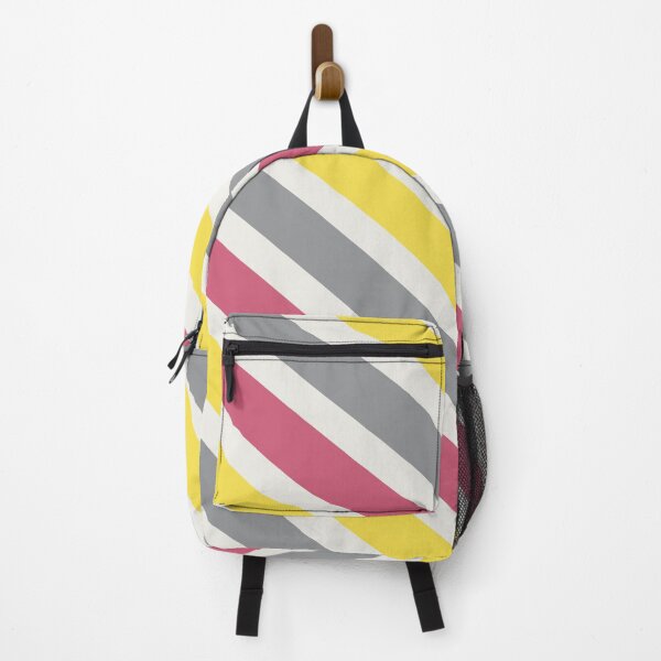 Item preview, Red, Gray and Yellow Diagonal Stripes designed and sold by Dreaming-Cocoon.