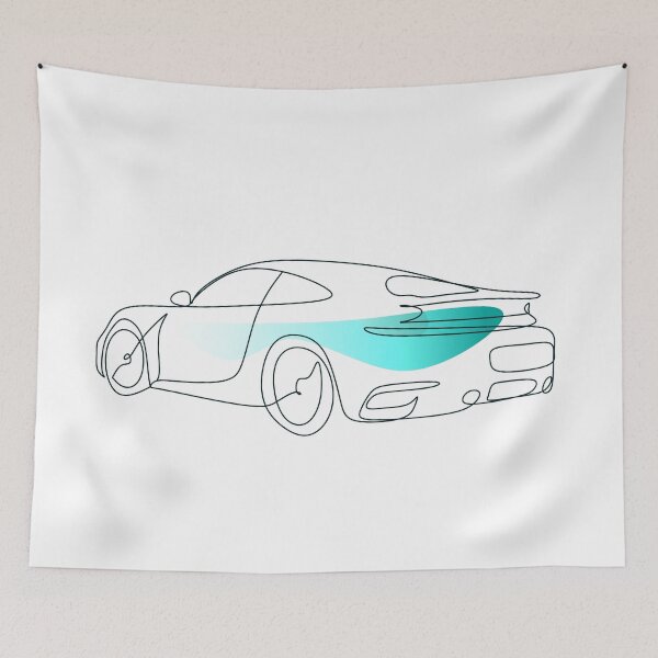 Item preview, Car one line illstration. Minimal line art transport concept. Continuous line drawing of modern car  designed and sold by OneLinePrint.