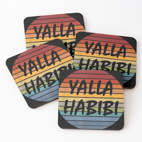 Item preview, Yalla Habibi Retro Arabic Arab Sweetheart Islam Muslim designed and sold by WilletteDeluca.