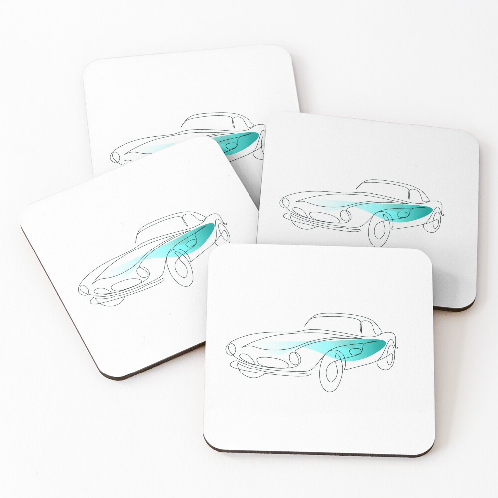 Item preview, Coasters (Set of 4) designed and sold by OneLinePrint.