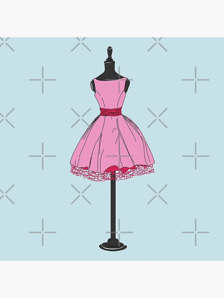 Pink dress mannequin Poster for Sale by PeachyLitchi