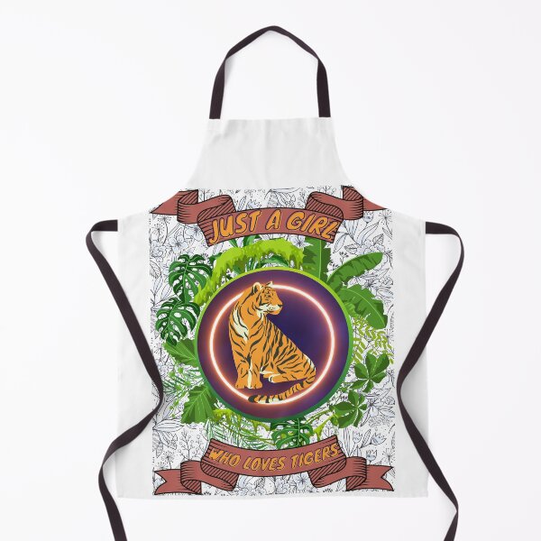 Item preview, Just a girl who loves tigers - Colorful compositions, art and animals, funny drawings designed and sold by AdvanceDesign.