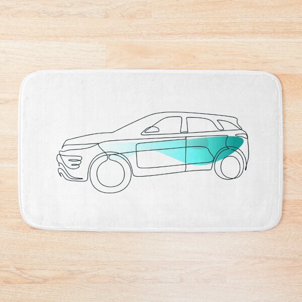 Item preview, continuous line drawing of rear view of sport car designed and sold by OneLinePrint.