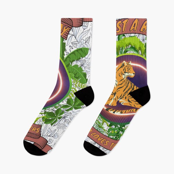 Item preview, Just a boy who loves tigers - Colorful compositions, art and animals, funny drawings designed and sold by AdvanceDesign.