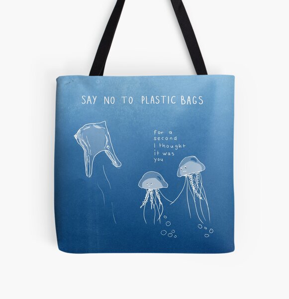Aperçu de l'œuvre Dites NON aux sacs en plastique créée et vendue par malouzuidema.