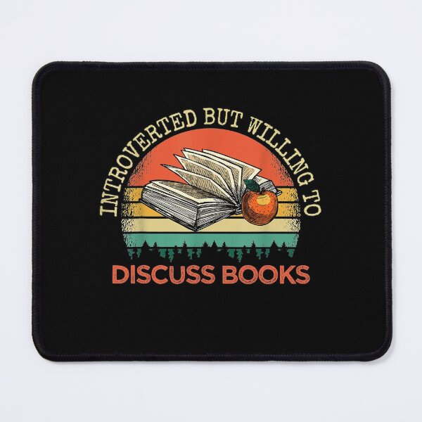 Item preview, Introvert But Willing To Discuss Books, Cute Library Reader designed and sold by theDlab.