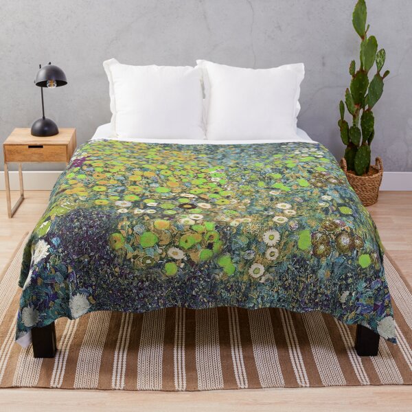 Item preview, Flower Garden by Gustav Klimt (seamless pattern version 4) designed and sold by Vintage Designs +.