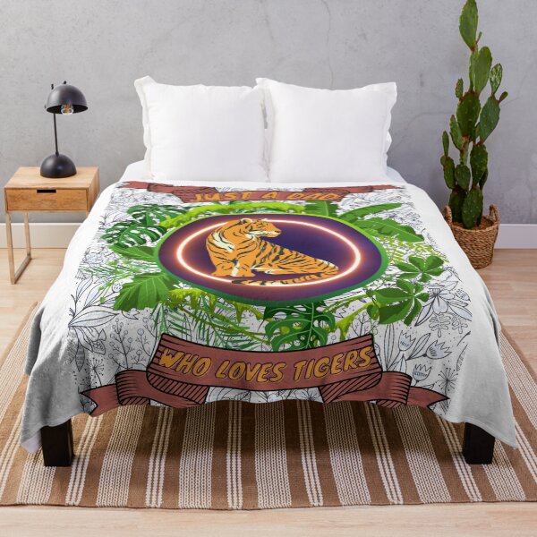 Item preview, Just a dad who loves tigers - Colorful compositions, art and animals, funny drawings designed and sold by AdvanceDesign.