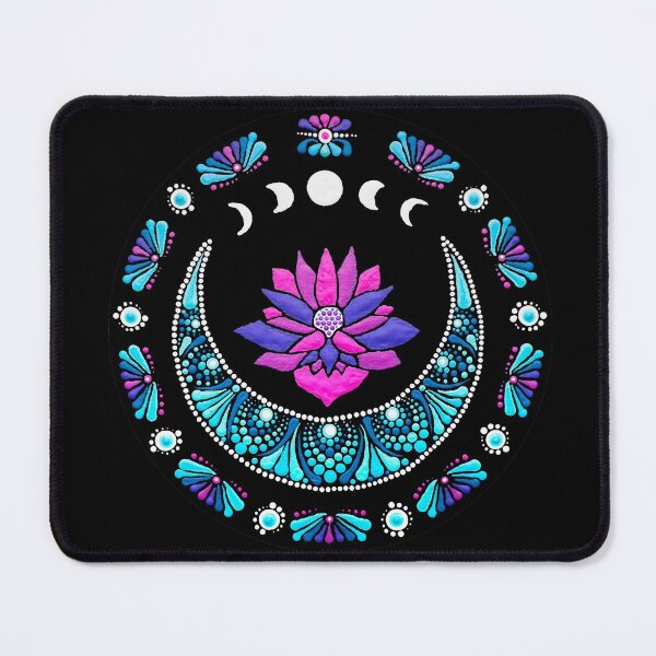 Item preview, Lotus Moon Mandala Dot Art designed and sold by FaerieRealm.