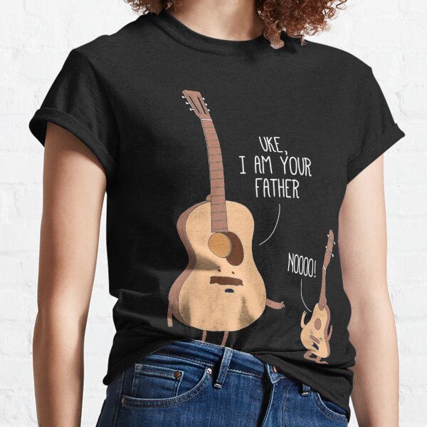 I Am Your Father Geek Style Tshirt Funny Ukulele Guitar T-Shirt