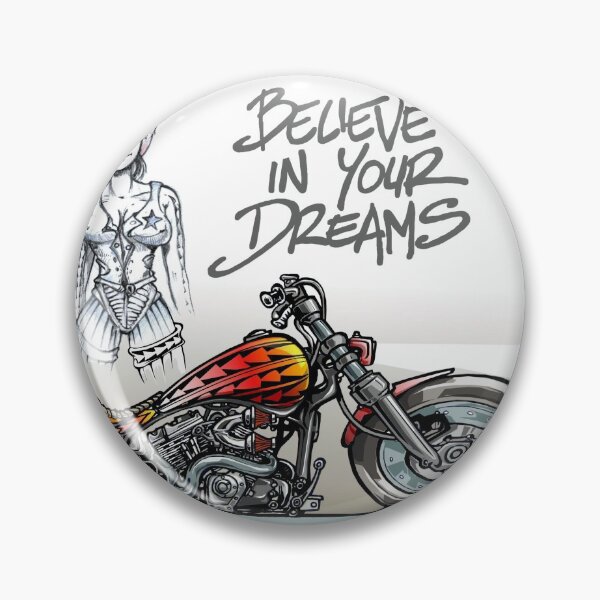 Item preview, rebel girl on motorcycle designed and sold by Didier Bierjon.