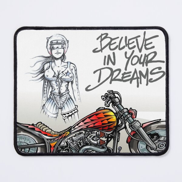 Item preview, rebel girl on motorcycle designed and sold by Didier Bierjon.
