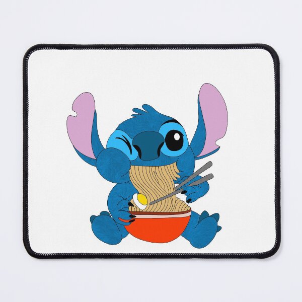 Item preview, Stitch and ramen designed and sold by wildmoonent.
