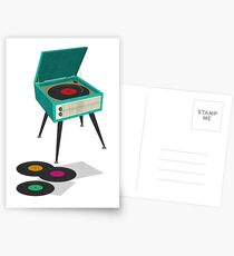 Record Player Postcards