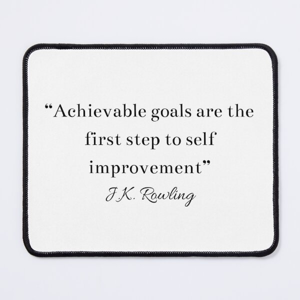 Item preview, Goals JK Rowling Author Writer Quote  designed and sold by HoeneShirts.