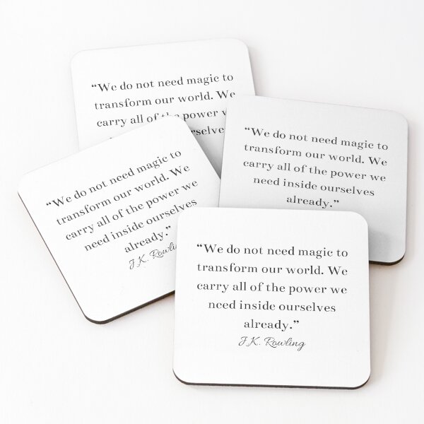 Item preview, Magic JK Rowling Author Writer Quote  designed and sold by HoeneShirts.