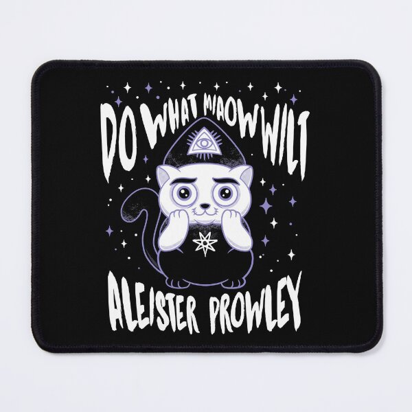 Item preview, Aleister Prowley - Creepy Cute Occult Cat - Do What Miaow Wilt designed and sold by Nemons.