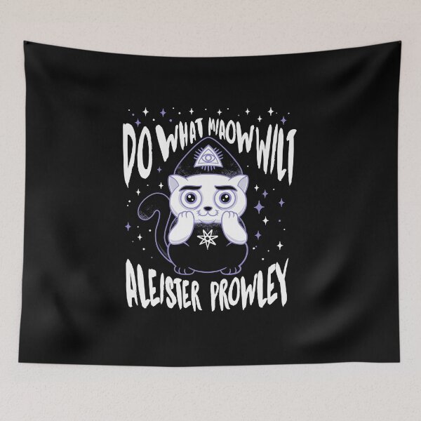 Item preview, Aleister Prowley - Creepy Cute Occult Cat - Do What Miaow Wilt designed and sold by Nemons.