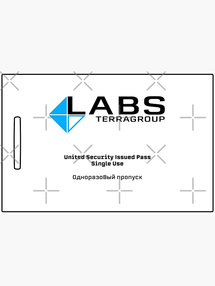 "Escape From Tarkov Labs Single Use Keycard White" Poster for Sale by