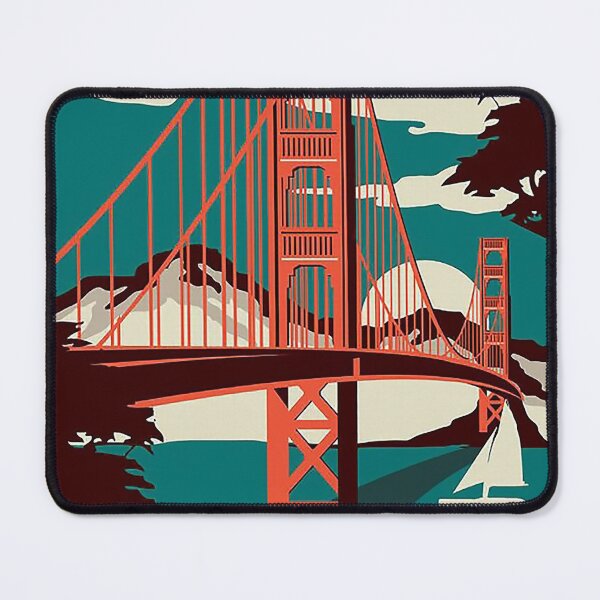 Item preview, San Francisco Vintage Travel Poster Golden Gate Bridge California - San Francisco Vintage Travel Art designed and sold by cutesy.