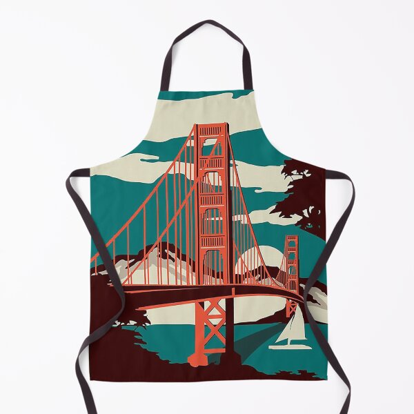 Artikelvorschau, San Francisco Vintage Reiseplakat Golden Gate Bridge Kalifornien - San Francisco Vintage Reisekunst entworfen und verkauft von cutesy.