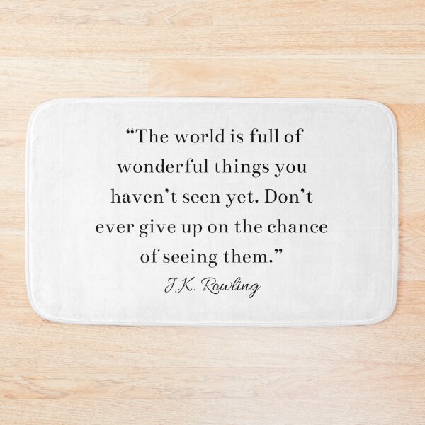 Item preview, Inspirational JK Rowling Quote Author Writer designed and sold by HoeneShirts.