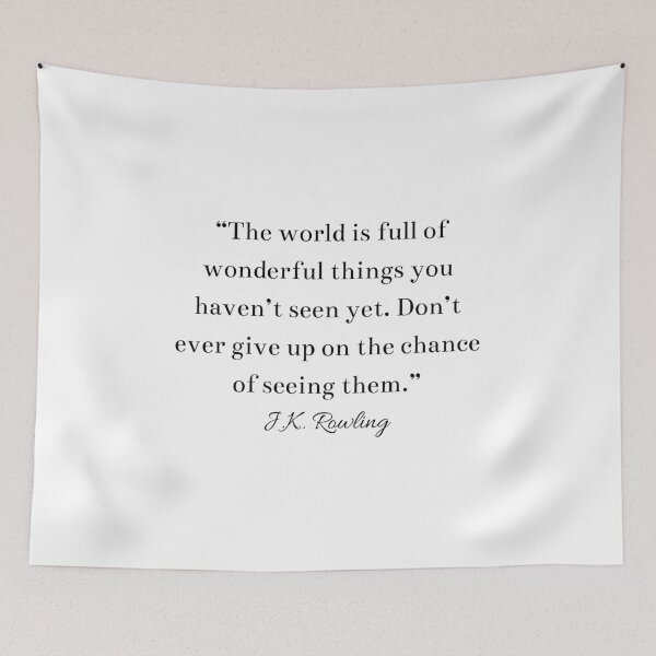 Item preview, Inspirational JK Rowling Quote Author Writer designed and sold by HoeneShirts.