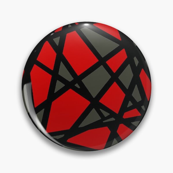 Item preview, Black Lines Create Irregular Shapes Red Accent Abstract designed and sold by taiche.