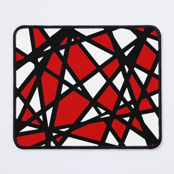 Item preview, Black Lines Red Accent And White Background Abstract designed and sold by taiche.