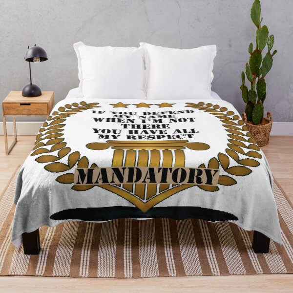 Item preview, Bronze IF YOU DEFEND MY NAME WHEN I'M NOT THERE YOU HAVE ALL MY RESPECT MANDATORY designed and sold by Mandatory.