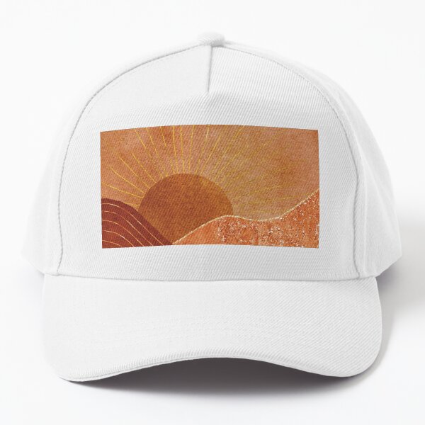 Earthy warm golden sunrise Baseball Cap