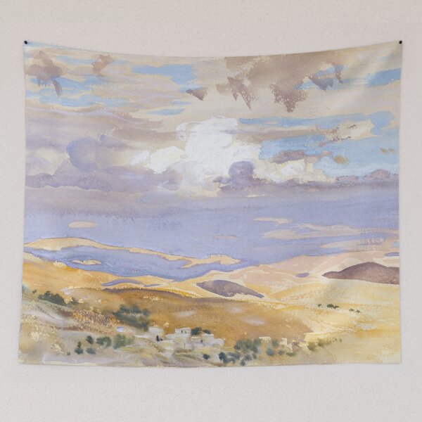 Item preview, Jerusalem Sunset Watercolor Painting designed and sold by JoyforU.