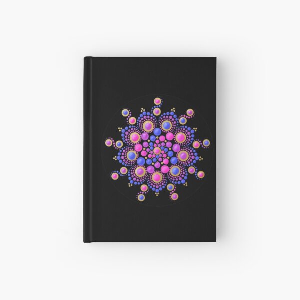 Baby Pink Mandala Dot Art Hardcover Journal for Sale by