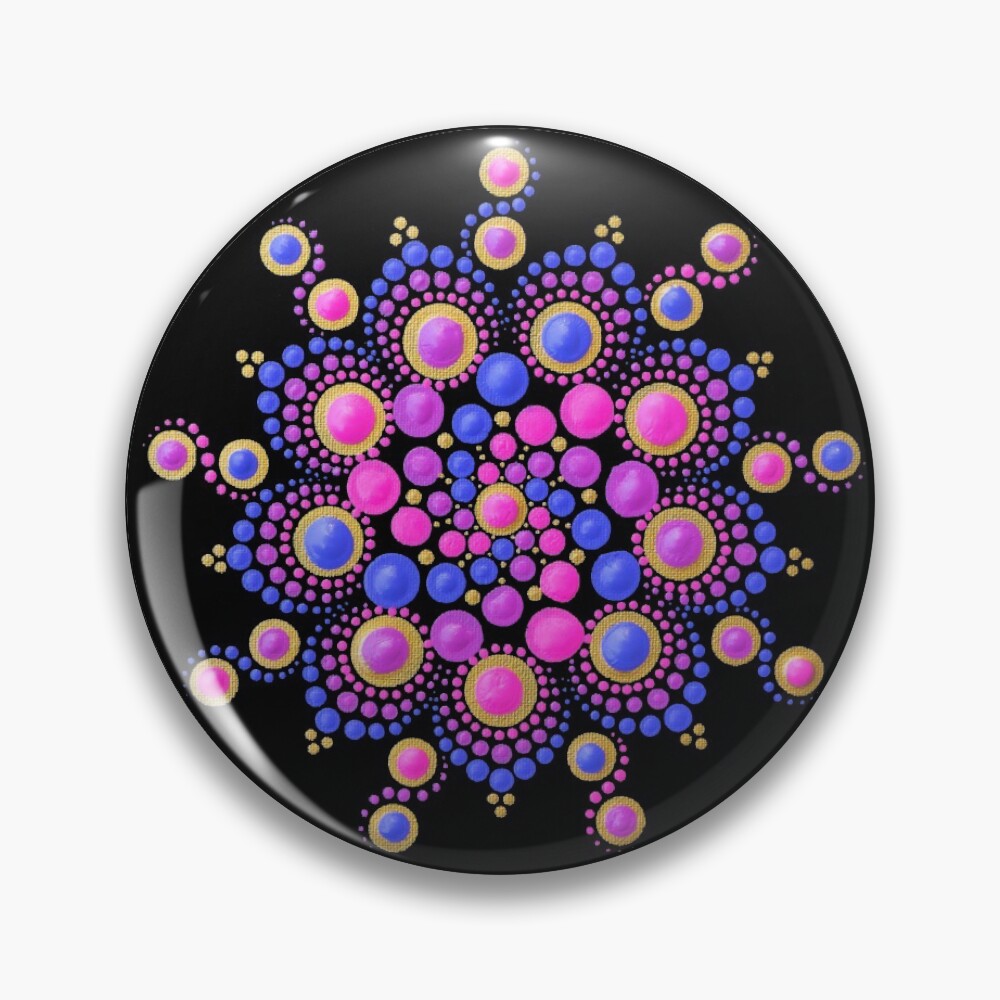 Baby Pink Mandala Dot Art Sticker for Sale by FaerieRealm