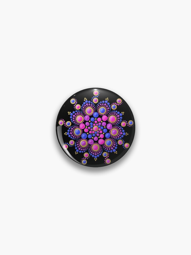 Baby Pink Mandala Dot Art Sticker for Sale by FaerieRealm